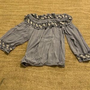 Off the shoulder blouse